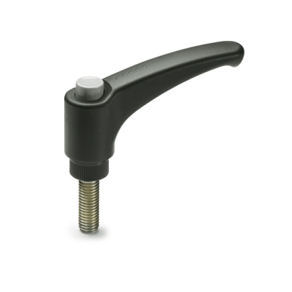 GN 603.1 Verstellbare Klemmhebel, Edelstahl-Gewindeschraube