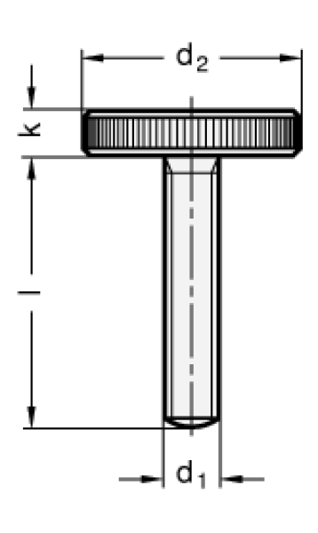 DIN 653 Rändelschrauben Edelstahl