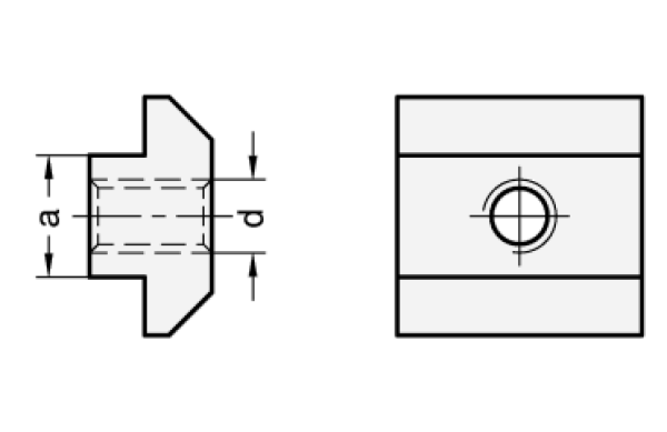 GN 507 Muttern für T-Nuten