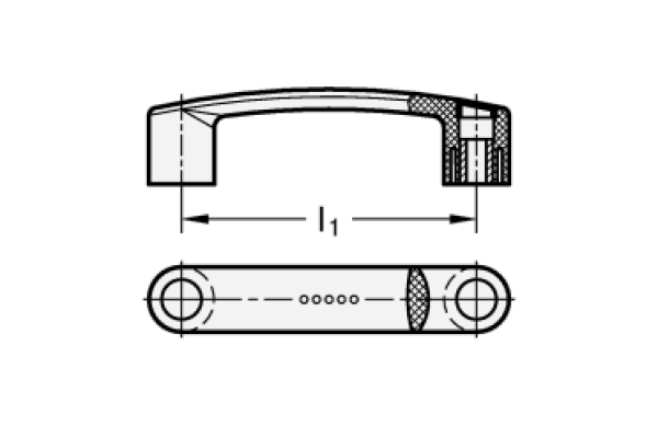 GN 628.3 Bügelgriffe aus flexiblem Kunststoff