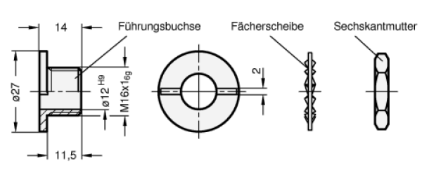 GN 118.1 Führungsbuchse für  GN 118