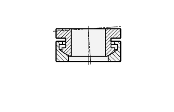 GN 6319.1 Edelstahl - Kugelscheiben / Kegelpfannen kombiniert