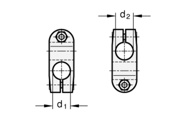 GN 131 Aluminium - Kreuz-Klemmverbinder