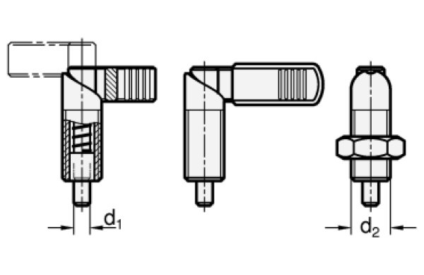 GN 612 Stahl - Rastriegel