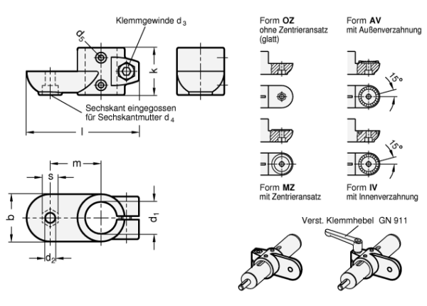 GN 274.1 Verfahrschlitten für Lineareinheiten, Aluminium