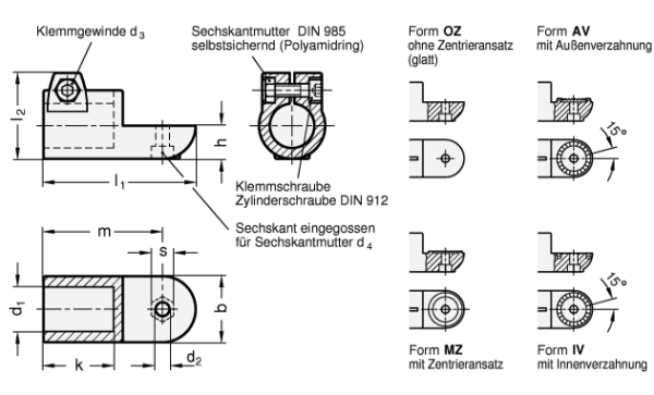 GN 276 Aluminium - Laschen-Klemmverbinder