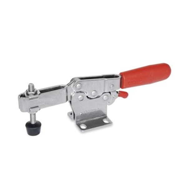 GN 820.3 Edelstahl-Horizontal-Spanner mit Verriegelung und waagrechtem Fuß