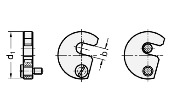 DIN 6371 Stahl - Schwenkscheiben