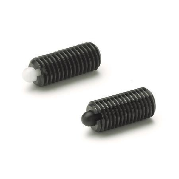 GN 616 Federnde Druckstücke mit Bolzen aus Stahl