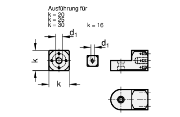 GN 484 Anbau-Laschen-Klemmhalter