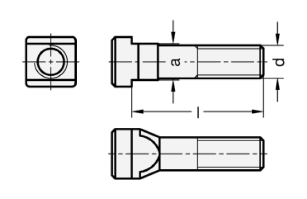DIN 787 Schrauben für T-Nuten