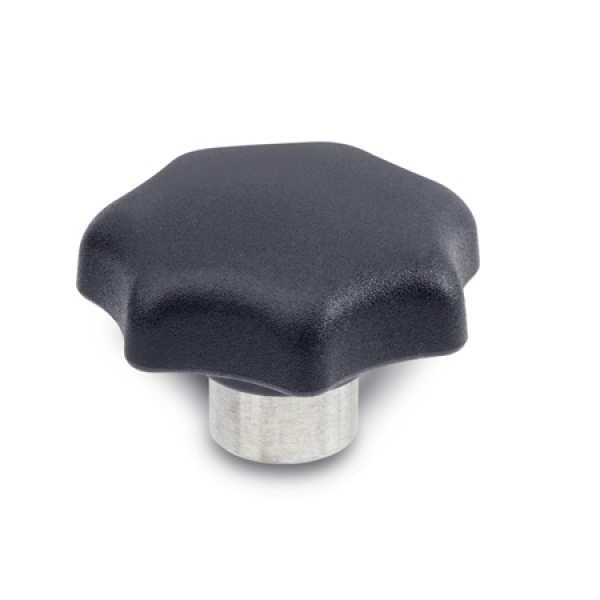 GN 6336.2 Sterngriffe mit Edelstahl-Buchse