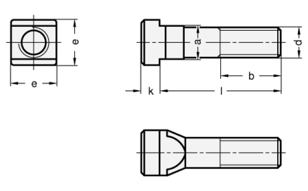 DIN 787 Schrauben für T-Nuten