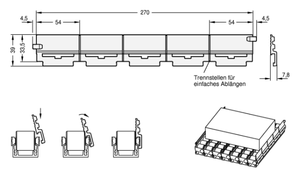 GN 646.4 Seitenführung für Rollenschienen