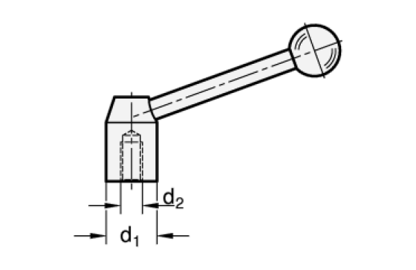 GN 212 Spannhebel, Edelstahl