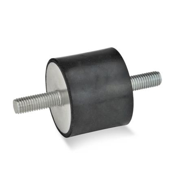 GN 351 Stahl - Gummipuffer