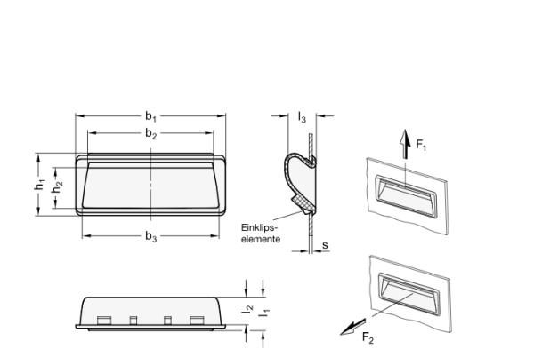GN 731.1 Griffschalen zum Einklipsen