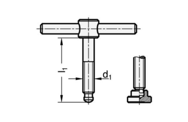 DIN 6304 Knebelschrauben, mit festem Knebel