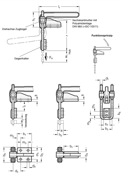GN 852.1 Verschluss-Spanner, schwere Ausführung