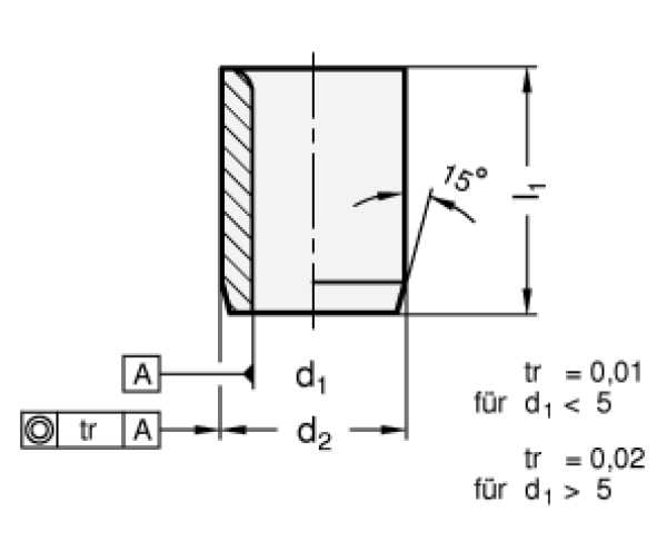 DIN 179 Positionierbuchsen (Bohrbuchsen) ohne Bund