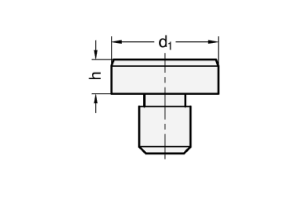 GN 6321.1 Stahl - Auflagebolzen