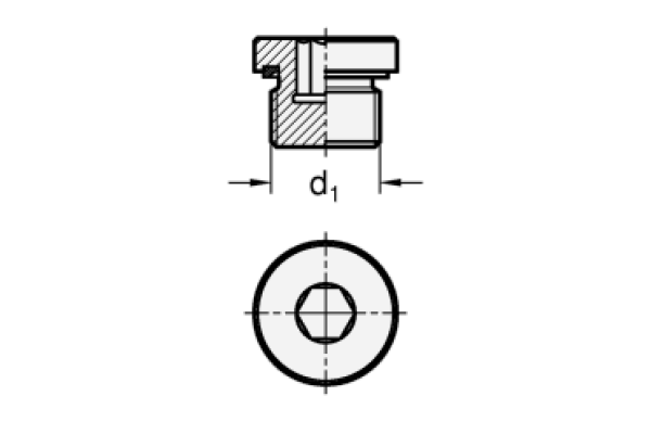 GN 749 Stahl - Verschlussschrauben