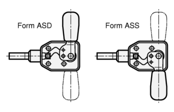 GN 840 Schubstangen-Spanner für Druck- und Zugspannung