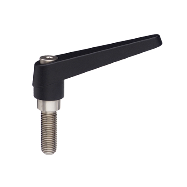 GN 101.1 Verstellbare Klemmhebel, Zink-Druckguss