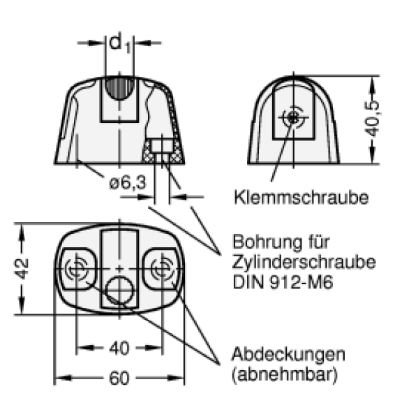 GN 177.2 Sockel für GN 177, Kunststoff