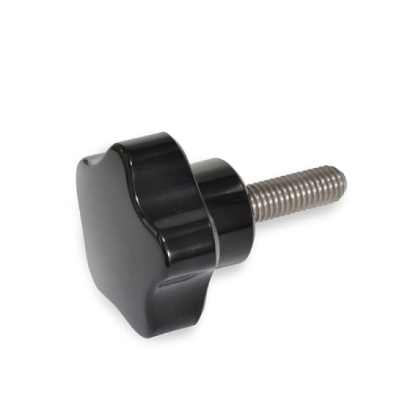 GN 5337.5 Sterngriffschrauben mit Edelstahl-Gewindestift
