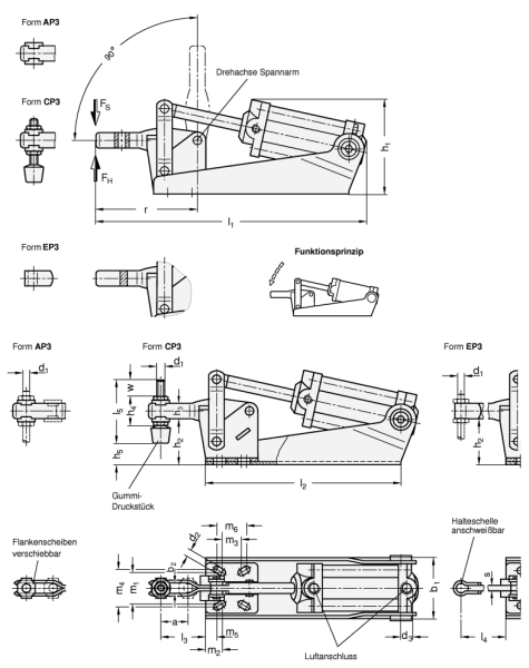 GN 860 Pneumatik-Spanner