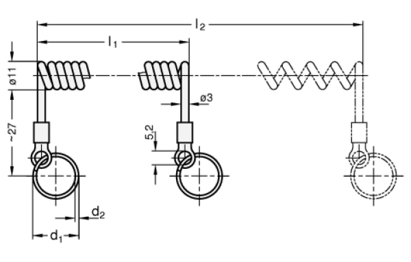 GN 111.4 Spiral-Halteseile