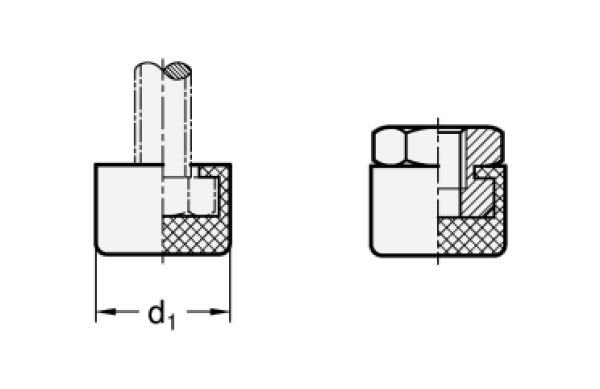 GN 806 Gummi - Schutzkappen